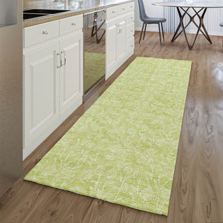 Piper Looms Mayfield Floral AMF691 Aloe Machine Washable Area Rug Runner Lifestyle Image Feature