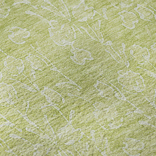 Piper Looms Mayfield Floral AMF691 Aloe Machine Washable Area Rug Swatch Image
