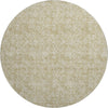 Piper Looms Mayfield Floral AMF691 Beige Machine Washable Area Rug Round Main Image