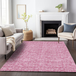 Piper Looms Mayfield Floral AMF691 Blush Machine Washable Area Rug Lifestyle Image Feature