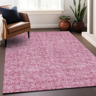 Piper Looms Mayfield Floral AMF691 Blush Machine Washable Area Rug Lifestyle Image Feature