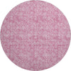 Piper Looms Mayfield Floral AMF691 Blush Machine Washable Area Rug Round Main Image