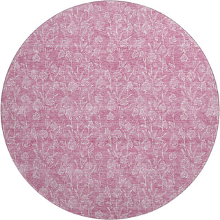 Piper Looms Mayfield Floral AMF691 Blush Machine Washable Area Rug Round Main Image