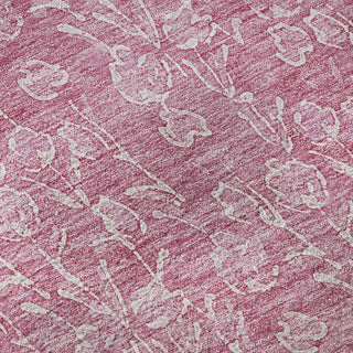 Piper Looms Mayfield Floral AMF691 Blush Machine Washable Area Rug Swatch Image