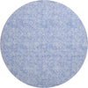 Piper Looms Mayfield Floral AMF691 Denim Machine Washable Area Rug Round Main Image