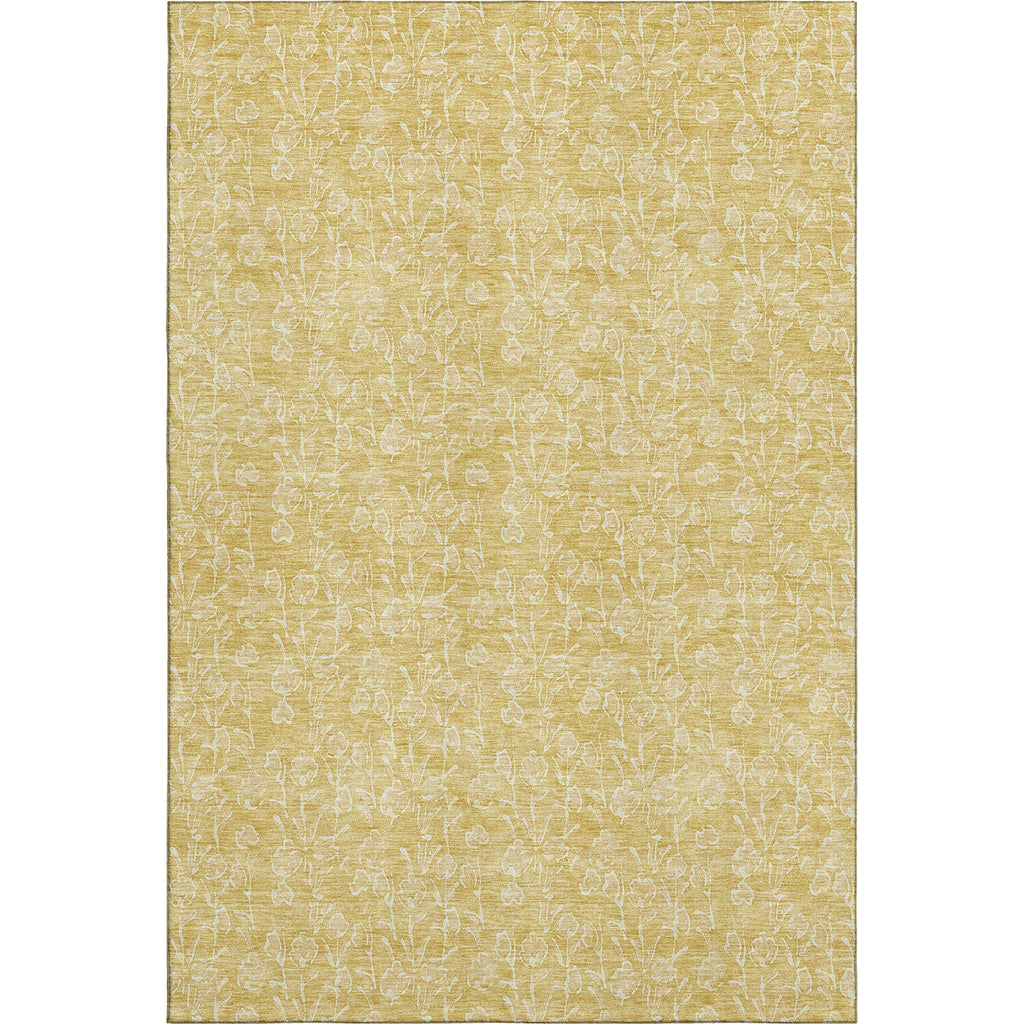 Piper Looms Mayfield Floral AMF691 Gold Machine Washable Area Rug main image