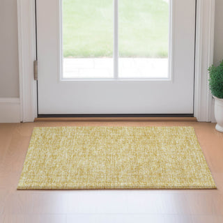 Piper Looms Mayfield Floral AMF691 Gold Machine Washable Area Rug Scatter Lifestyle Image Feature