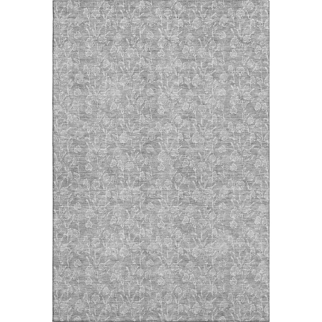 Piper Looms Mayfield Floral AMF691 Silver Machine Washable Area Rug main image