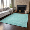 Piper Looms Mayfield Floral AMF691 Teal Machine Washable Area Rug Lifestyle Image Feature