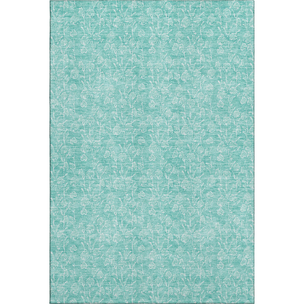 Piper Looms Mayfield Floral AMF691 Teal Machine Washable Area Rug main image