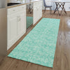 Piper Looms Mayfield Floral AMF691 Teal Machine Washable Area Rug Runner Lifestyle Image Feature