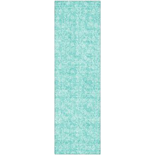 Piper Looms Mayfield Floral AMF691 Teal Machine Washable Area Rug Runner Main Image