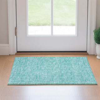 Piper Looms Mayfield Floral AMF691 Teal Machine Washable Area Rug Scatter Lifestyle Image Feature