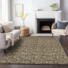 Piper Looms Mayfield Floral AMF692 Brown Machine Washable Area Rug Lifestyle Image Feature