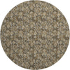 Piper Looms Mayfield Floral AMF692 Brown Machine Washable Area Rug Round Main Image
