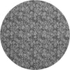 Piper Looms Mayfield Floral AMF692 Gray Machine Washable Area Rug Round Main Image
