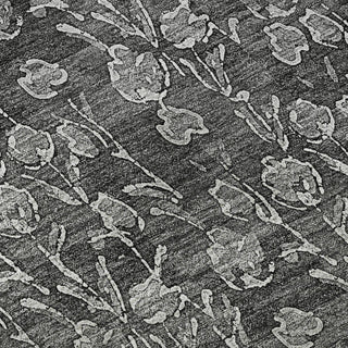 Piper Looms Mayfield Floral AMF692 Gray Machine Washable Area Rug Swatch Image