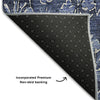 Piper Looms Mayfield Floral AMF692 Navy Machine Washable Area Rug Backing Image