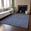 Piper Looms Mayfield Floral AMF692 Navy Machine Washable Area Rug Lifestyle Image Feature