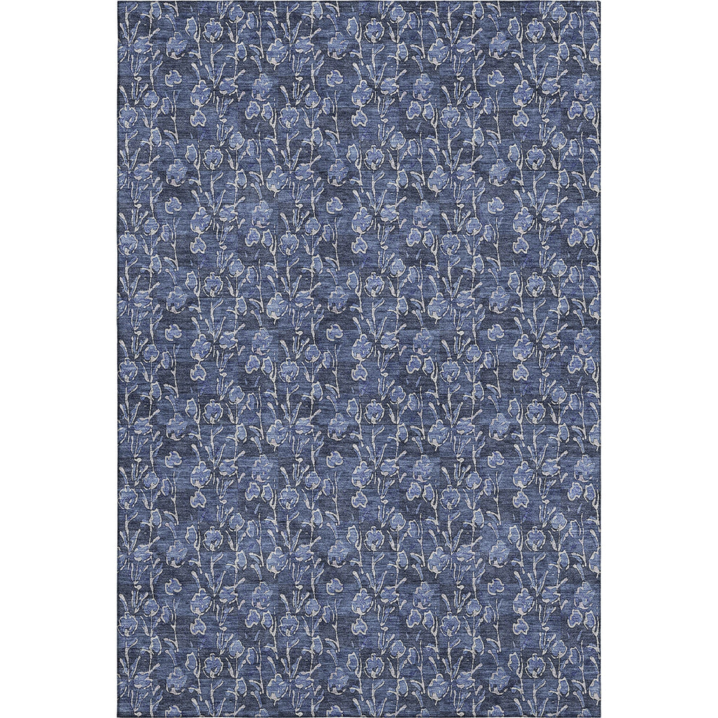 Piper Looms Mayfield Floral AMF692 Navy Machine Washable Area Rug main image