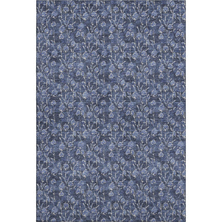 Piper Looms Mayfield Floral AMF692 Navy Machine Washable Area Rug main image