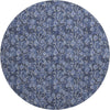 Piper Looms Mayfield Floral AMF692 Navy Machine Washable Area Rug Round Main Image