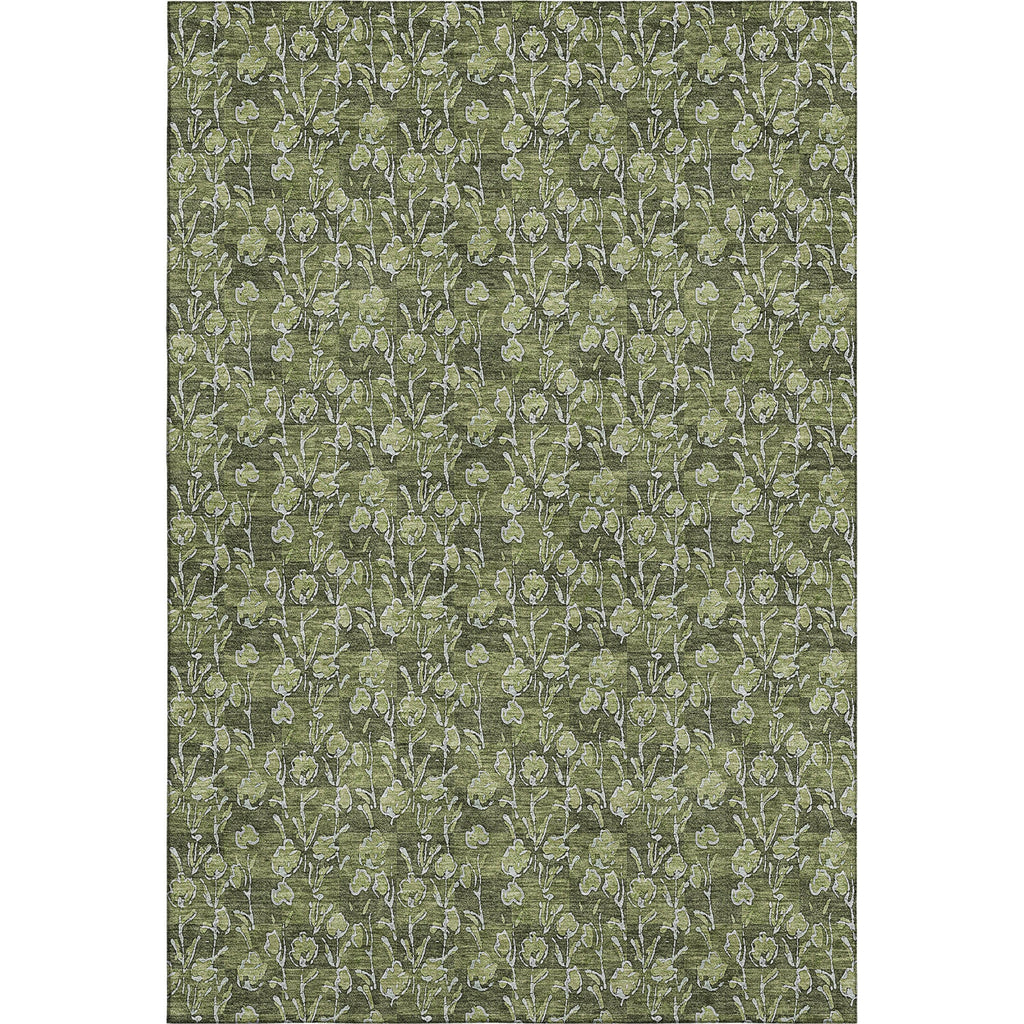 Piper Looms Mayfield Floral AMF692 Olive Machine Washable Area Rug main image