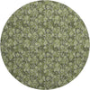 Piper Looms Mayfield Floral AMF692 Olive Machine Washable Area Rug Round Main Image