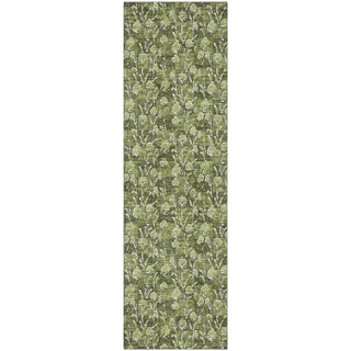 Piper Looms Mayfield Floral AMF692 Olive Machine Washable Area Rug Runner Main Image