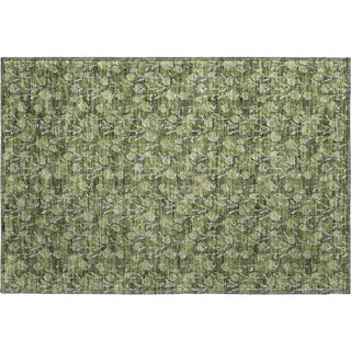 Piper Looms Mayfield Floral AMF692 Olive Machine Washable Area Rug Scatter Main Image