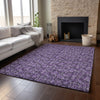 Piper Looms Mayfield Floral AMF692 Purple Machine Washable Area Rug Lifestyle Image Feature