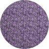 Piper Looms Mayfield Floral AMF692 Purple Machine Washable Area Rug Round Main Image