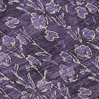 Piper Looms Mayfield Floral AMF692 Purple Machine Washable Area Rug Swatch Image