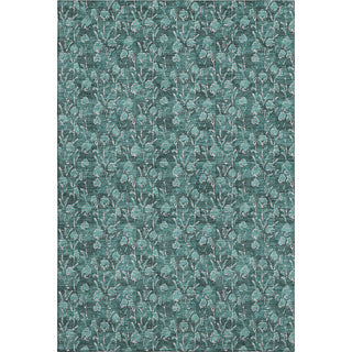 Piper Looms Mayfield Floral AMF692 Teal Machine Washable Area Rug main image