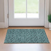 Piper Looms Mayfield Floral AMF692 Teal Machine Washable Area Rug Scatter Lifestyle Image Feature