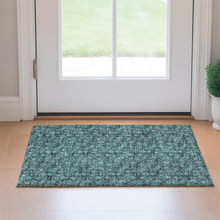 Piper Looms Mayfield Floral AMF692 Teal Machine Washable Area Rug Scatter Lifestyle Image Feature