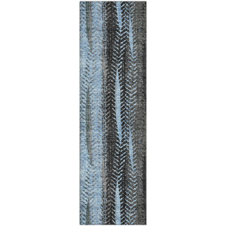 Piper Looms Mayfield Stripes AMF693 Blue Machine Washable Area Rug Runner Main Image