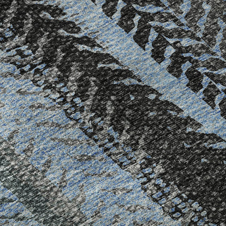 Piper Looms Mayfield Stripes AMF693 Blue Machine Washable Area Rug Swatch Image