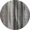 Piper Looms Mayfield Stripes AMF693 Brown Machine Washable Area Rug Round Main Image