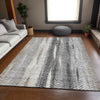 Piper Looms Mayfield Stripes AMF693 Khaki Machine Washable Area Rug Lifestyle Image Feature