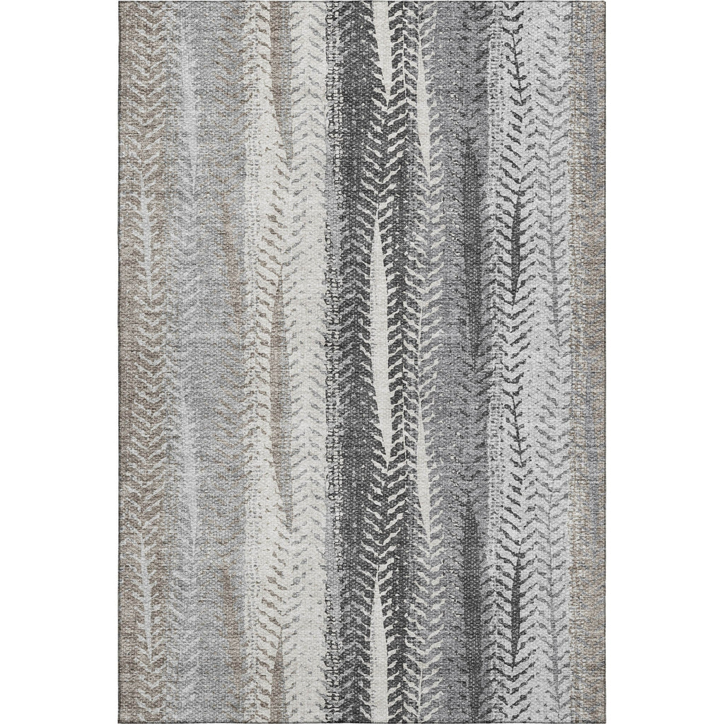 Piper Looms Mayfield Stripes AMF693 Khaki Machine Washable Area Rug main image