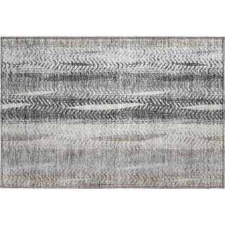 Piper Looms Mayfield Stripes AMF693 Khaki Machine Washable Area Rug Scatter Main Image