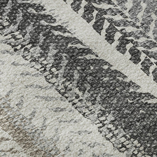 Piper Looms Mayfield Stripes AMF693 Khaki Machine Washable Area Rug Swatch Image