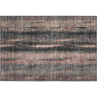 Piper Looms Mayfield Stripes AMF693 Terracotta Machine Washable Area Rug Scatter Main Image