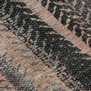 Piper Looms Mayfield Stripes AMF693 Terracotta Machine Washable Area Rug Swatch Image