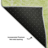 Piper Looms Mayfield Stripes AMF694 Aloe Machine Washable Area Rug Backing Image