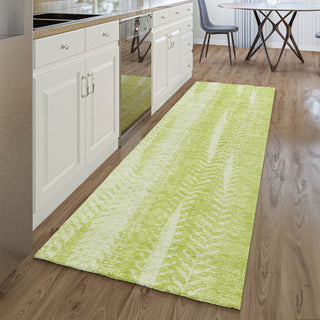 Piper Looms Mayfield Stripes AMF694 Aloe Machine Washable Area Rug Runner Lifestyle Image Feature