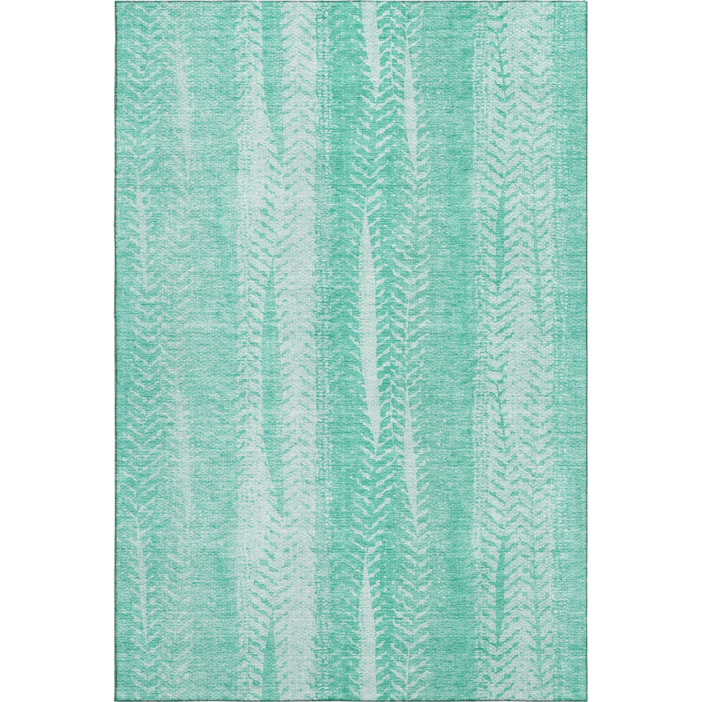 Piper Looms Mayfield Stripes AMF694 Aqua Machine Washable Area Rug main image