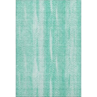 Piper Looms Mayfield Stripes AMF694 Aqua Machine Washable Area Rug main image