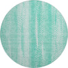 Piper Looms Mayfield Stripes AMF694 Aqua Machine Washable Area Rug Round Main Image